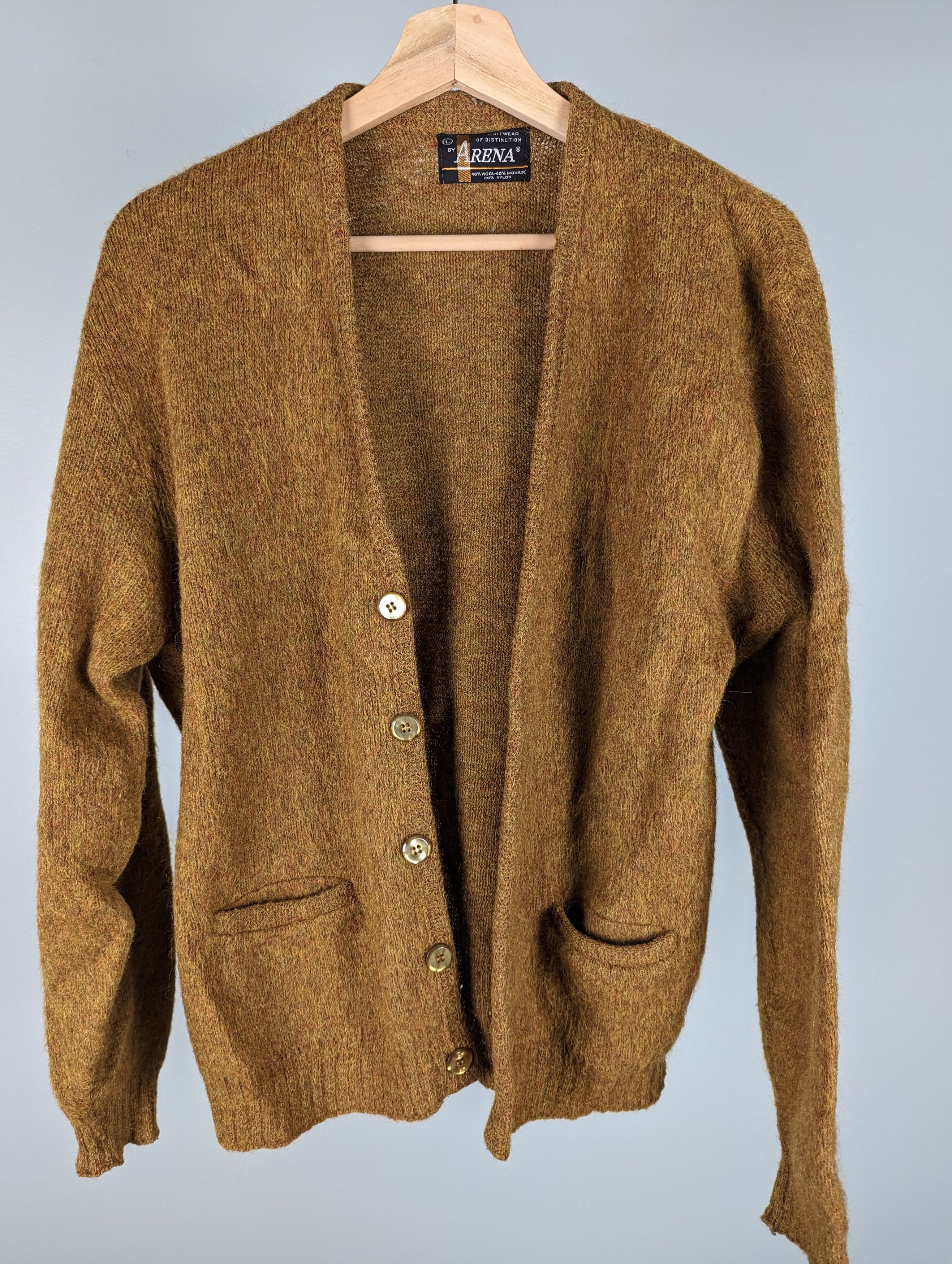 60s by ARENA mohair cardigan vintage