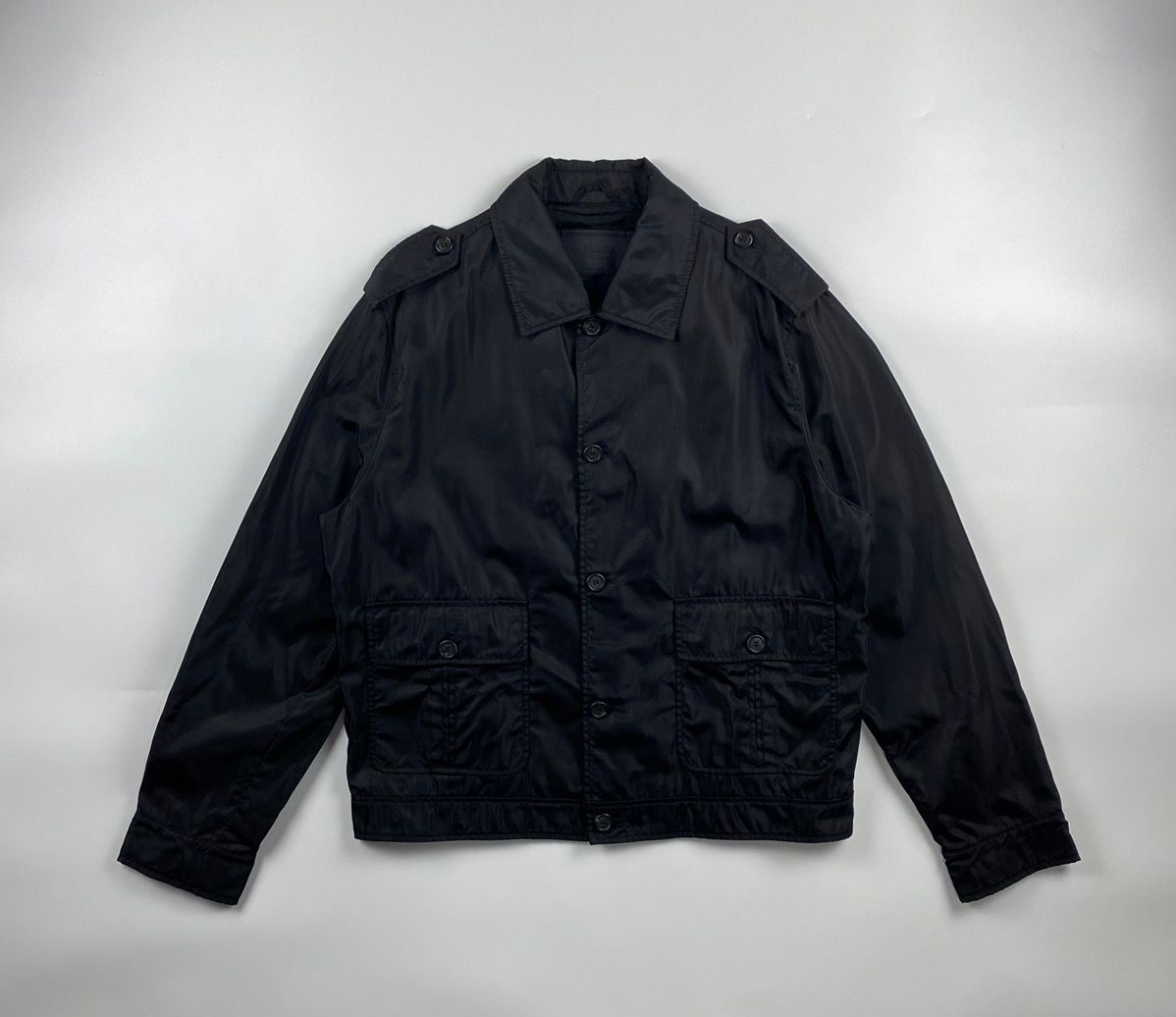 Pre-owned Prada Nylon Jacket In Black