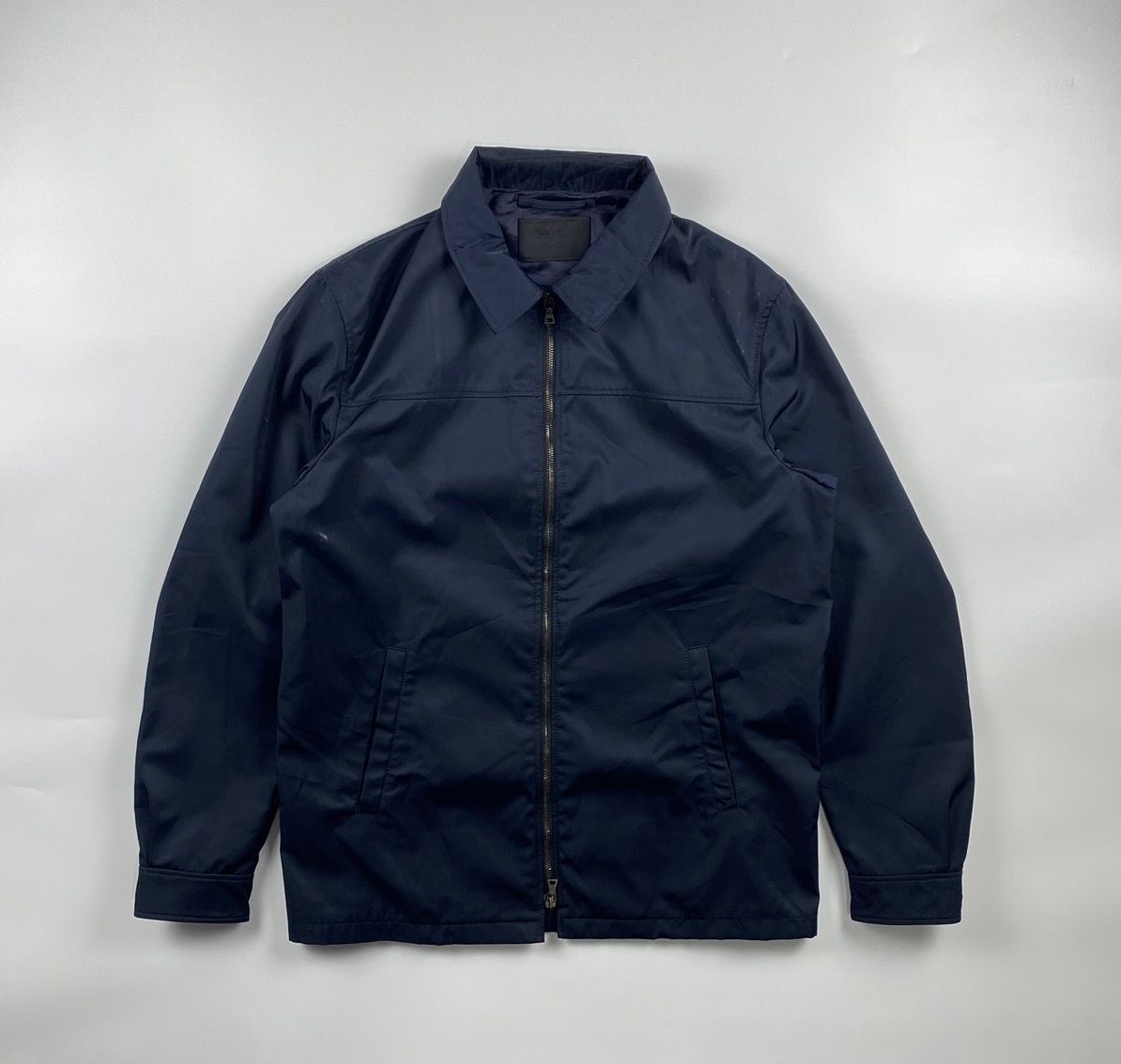 Pre-owned Prada Nylon Jacket In Navy