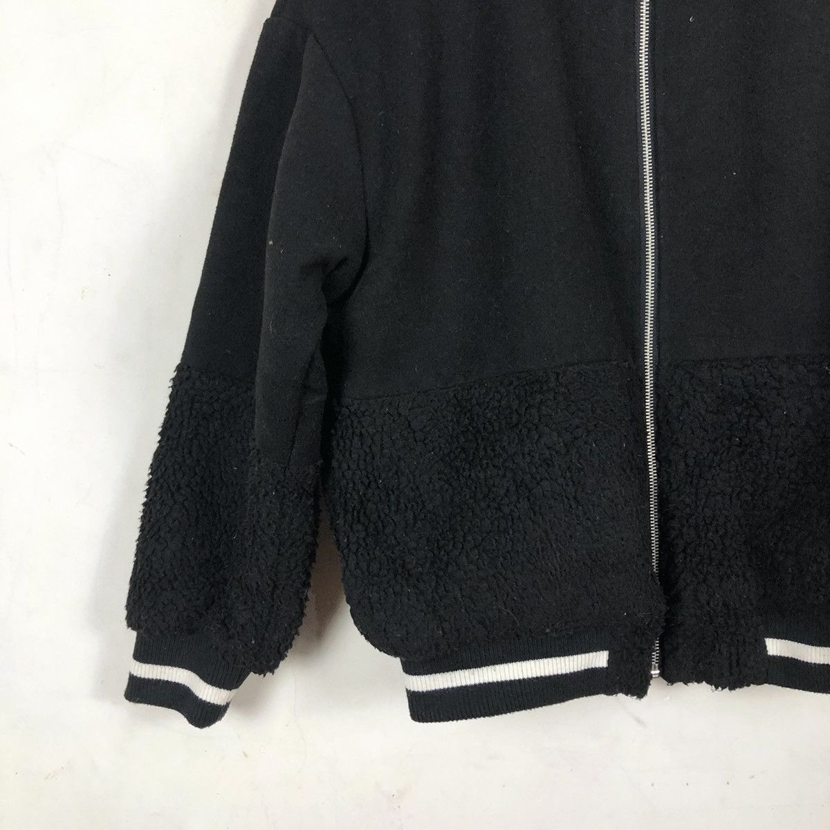Japanese Brand ANAP VARSITY JACKET PLAIN BLACK AND WHITE Size US M / EU 48-50 / 2 - 6 Thumbnail
