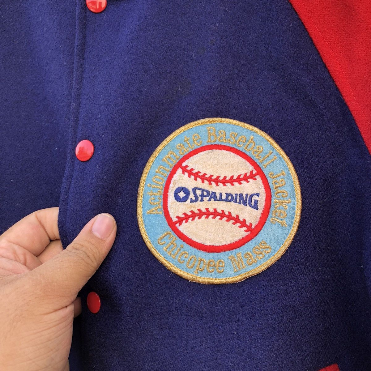 Japanese Brand VINTAGE VARSITY JACKET SPALDING Size US S / EU 44-46 / 1 - 5 Thumbnail