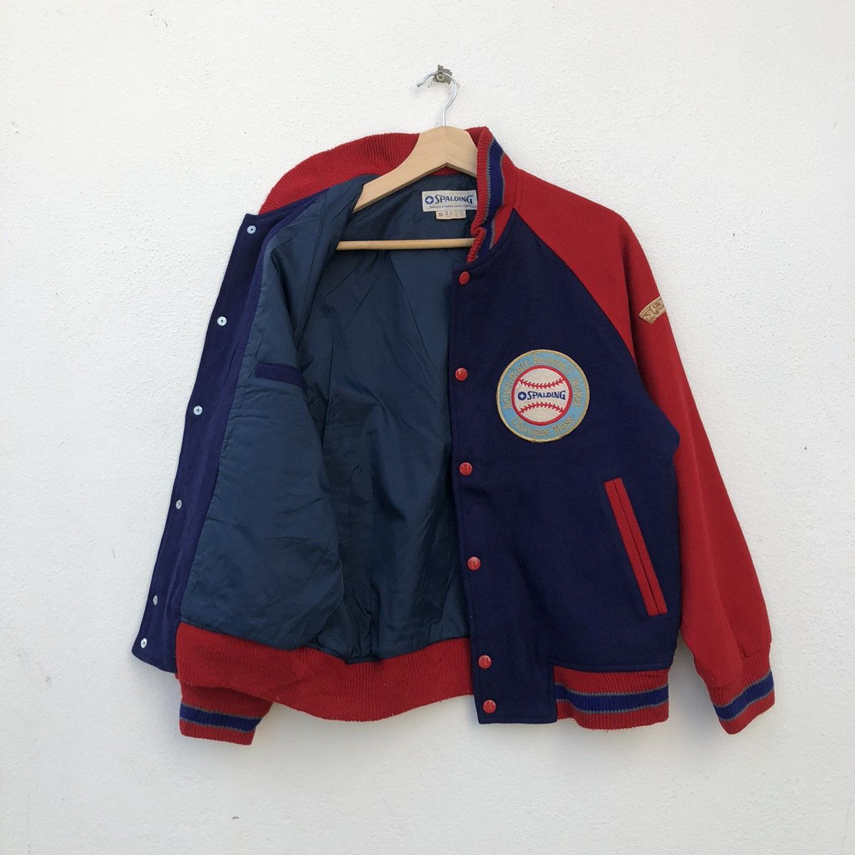 Japanese Brand VINTAGE VARSITY JACKET SPALDING Size US S / EU 44-46 / 1 - 8 Thumbnail