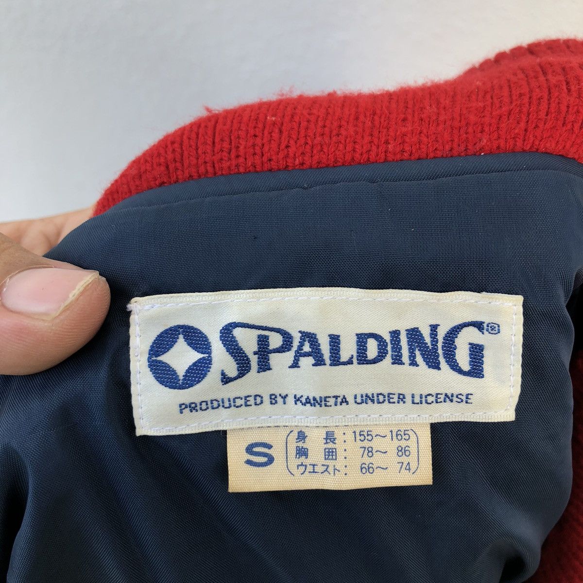Japanese Brand VINTAGE VARSITY JACKET SPALDING Size US S / EU 44-46 / 1 - 9 Thumbnail
