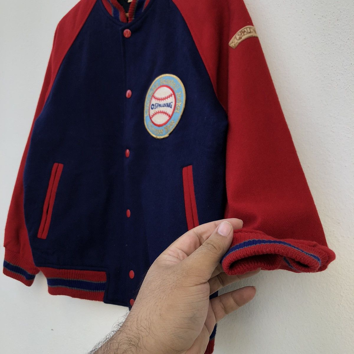 Japanese Brand VINTAGE VARSITY JACKET SPALDING Size US S / EU 44-46 / 1 - 3 Thumbnail