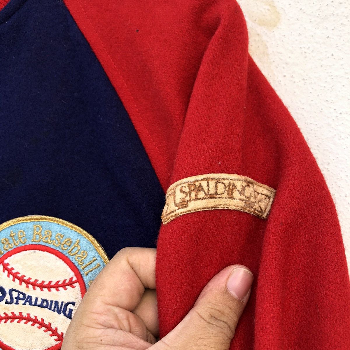 Japanese Brand VINTAGE VARSITY JACKET SPALDING Size US S / EU 44-46 / 1 - 6 Thumbnail