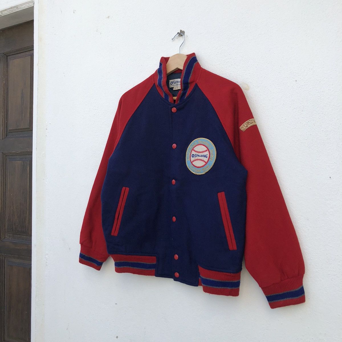 Japanese Brand VINTAGE VARSITY JACKET SPALDING Size US S / EU 44-46 / 1 - 2 Thumbnail