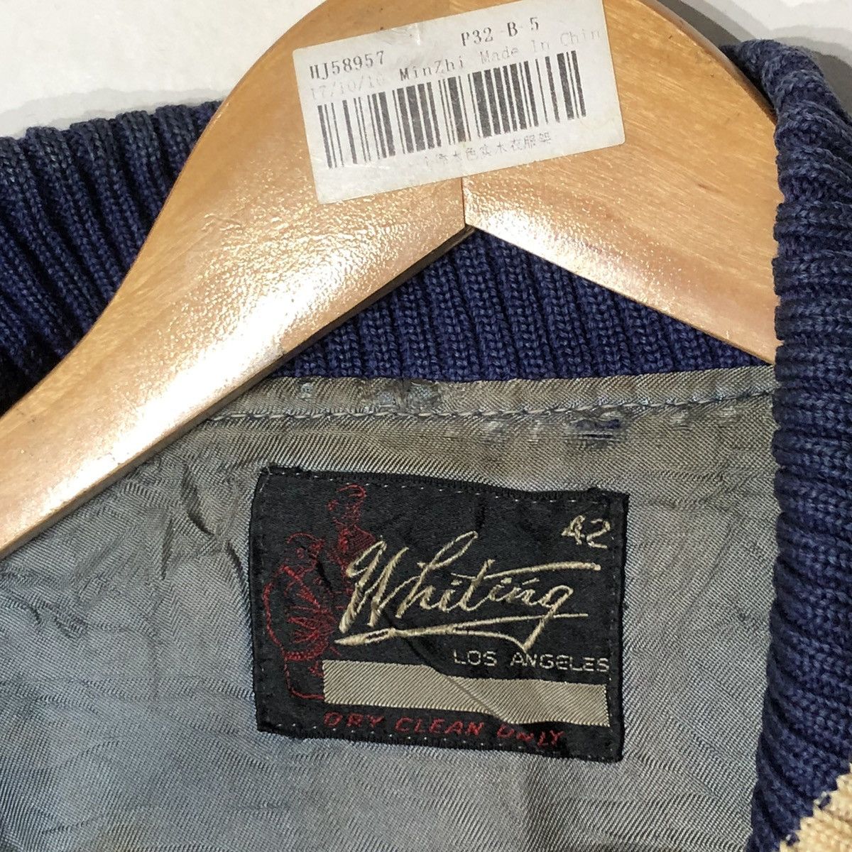 Japanese Brand Vintage Whiting Los Angeles Varsity Jumper Stadium Jacket Size US M / EU 48-50 / 2 - 10 Thumbnail