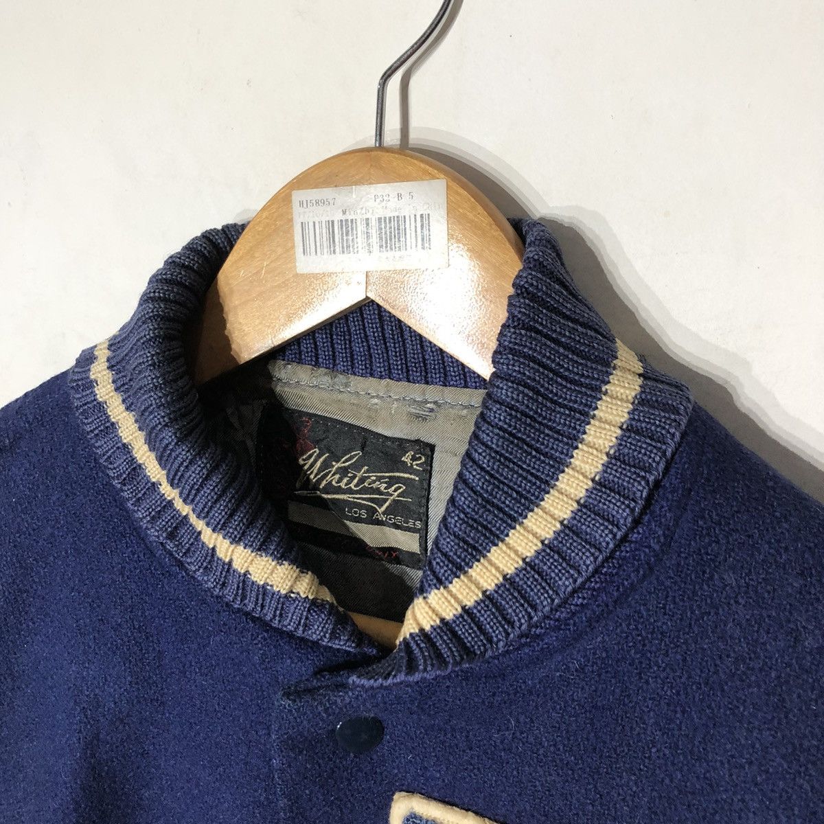 Japanese Brand Vintage Whiting Los Angeles Varsity Jumper Stadium Jacket Size US M / EU 48-50 / 2 - 7 Thumbnail
