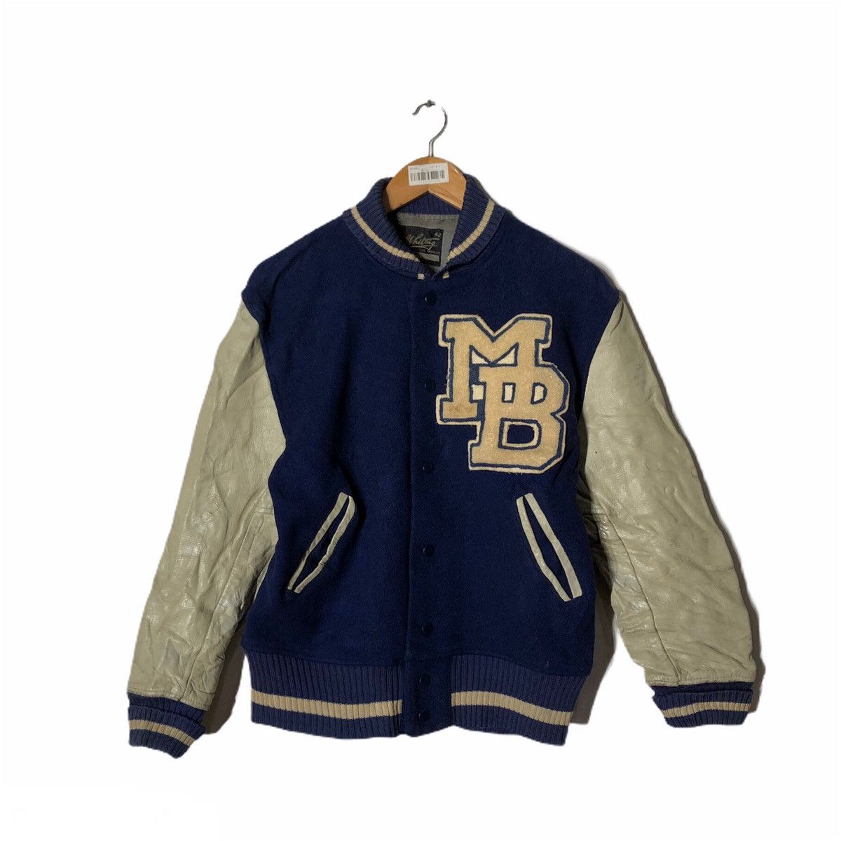 Japanese Brand Vintage Whiting Los Angeles Varsity Jumper Stadium Jacket Size US M / EU 48-50 / 2 - 1 Thumbnail