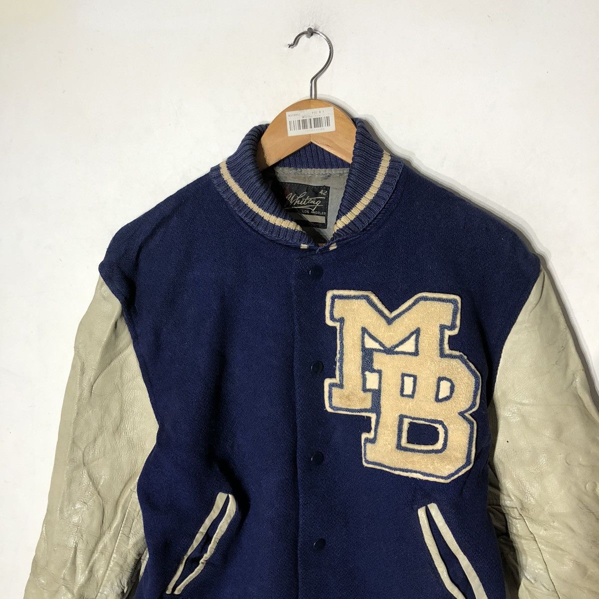 Japanese Brand Vintage Whiting Los Angeles Varsity Jumper Stadium Jacket Size US M / EU 48-50 / 2 - 5 Thumbnail