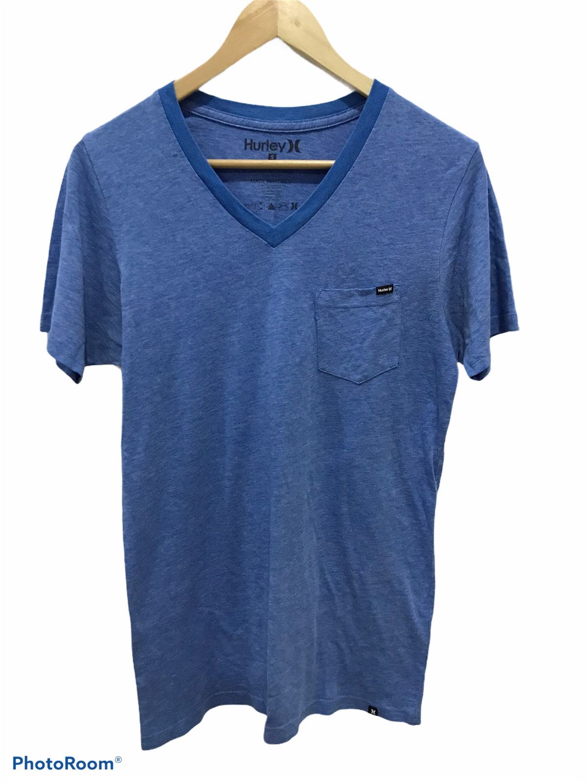 Hurley Hurley plain V neck stretchable Tees Size US S / EU 44-46 / 1 - 1 Thumbnail