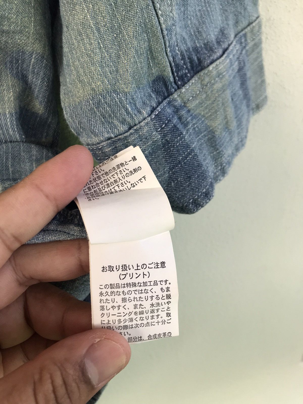 In The Attic Rare🔥🔥In The Attic Blue camo Denim Shirt Size US M / EU 48-50 / 2 - 20 Thumbnail