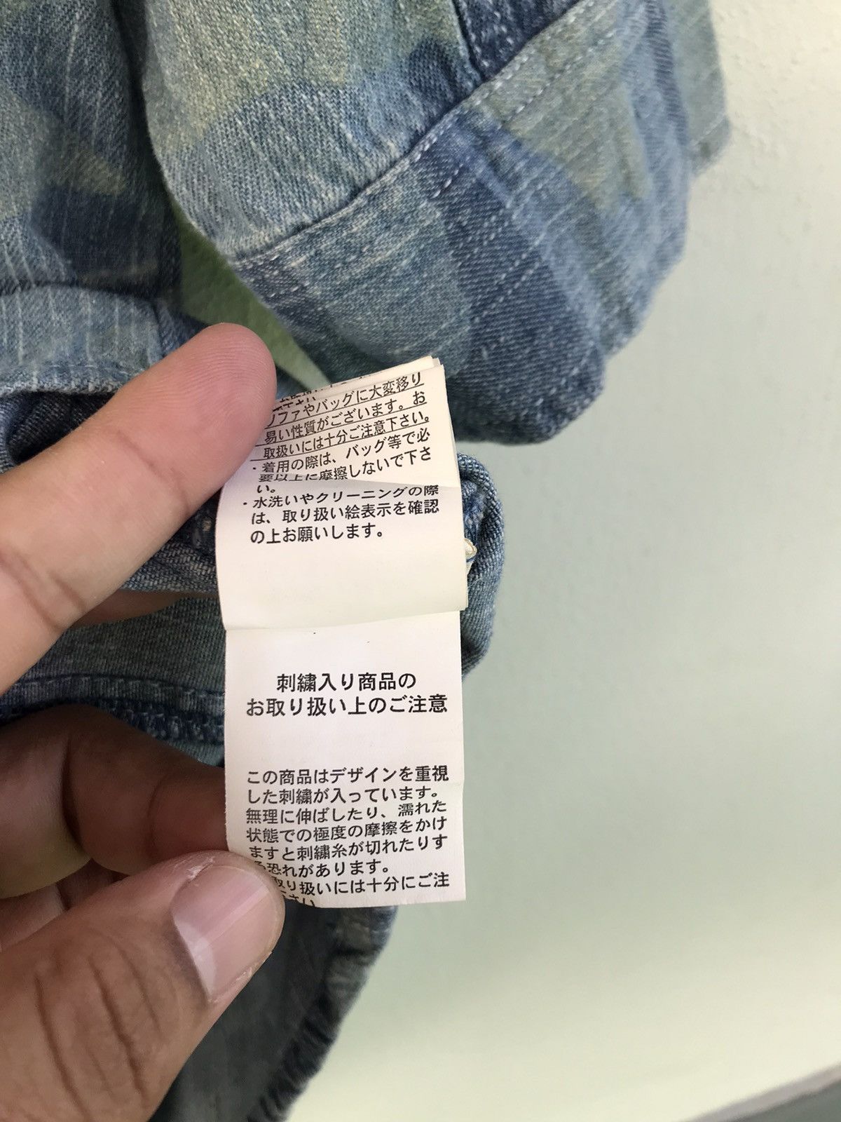 In The Attic Rare🔥🔥In The Attic Blue camo Denim Shirt Size US M / EU 48-50 / 2 - 21 Thumbnail