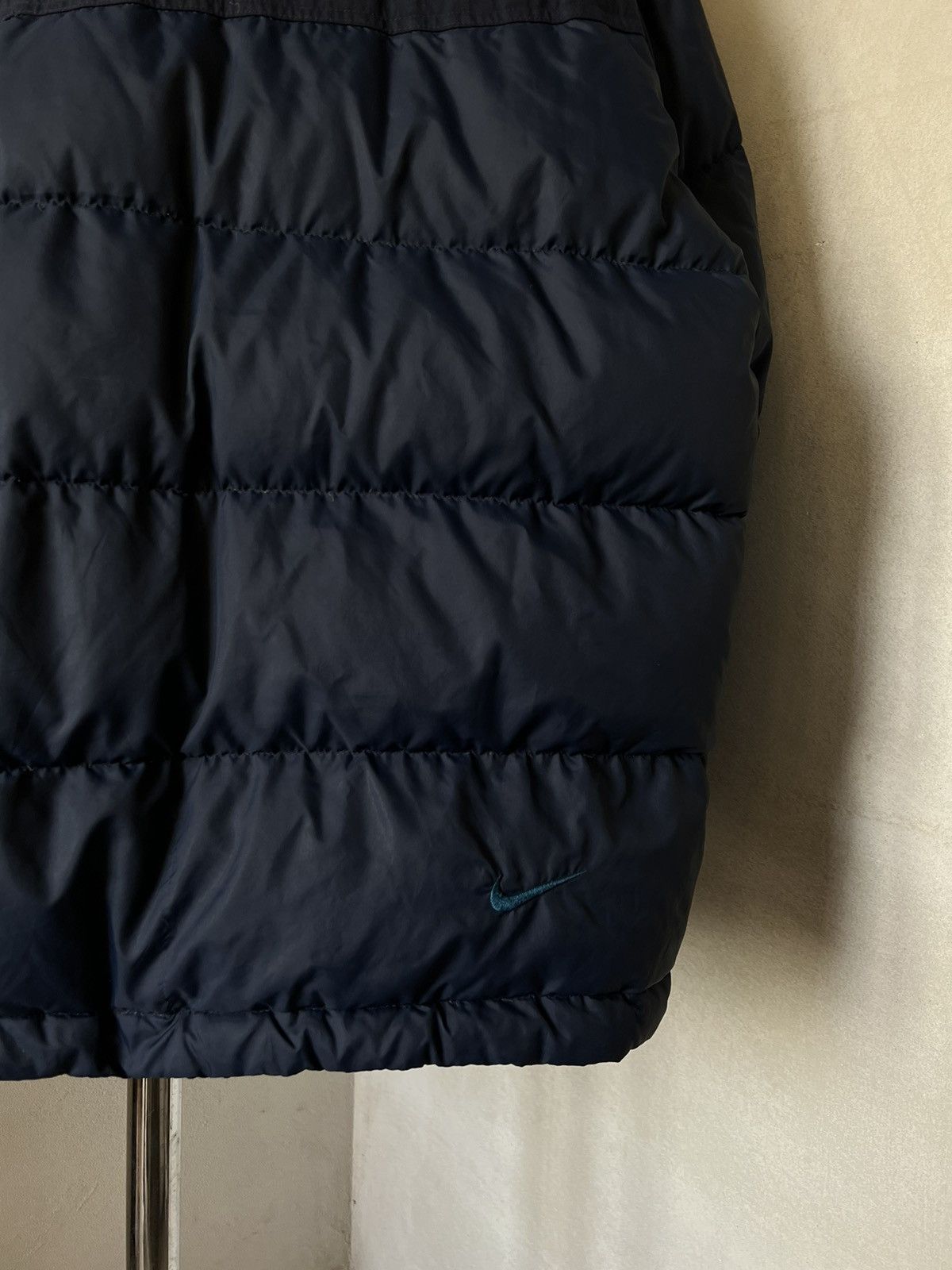 Nike × Vintage 90s Vintage Nike Logo Down Puffer Jacket Size US L / EU 52-54 / 3 - 10 Thumbnail