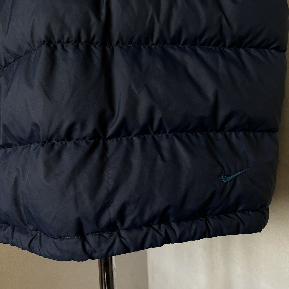 Nike × Vintage 90s Vintage Nike Logo Down Puffer Jacket Size US L / EU 52-54 / 3 - 12 Thumbnail