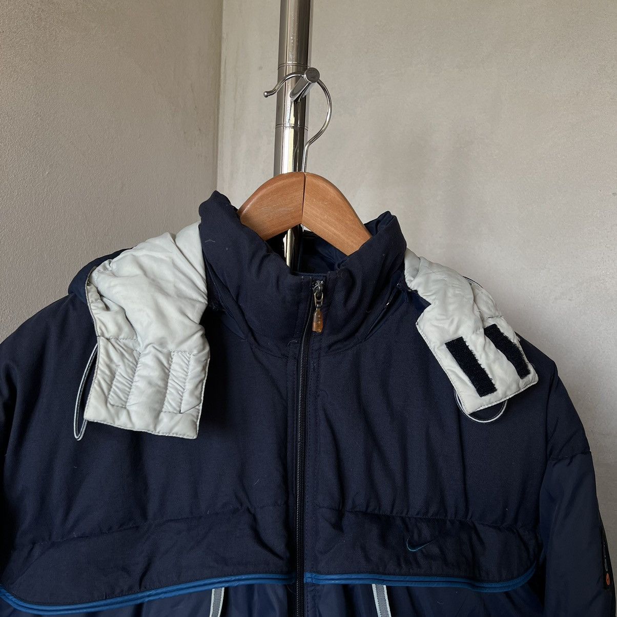 Nike × Vintage 90s Vintage Nike Logo Down Puffer Jacket Size US L / EU 52-54 / 3 - 7 Thumbnail