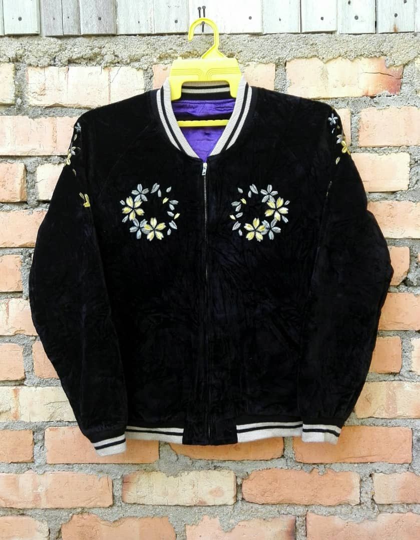 IOLANI × Japanese Brand Vintage Sukajan Reversible Velvet Medium Size Size US M / EU 48-50 / 2 - 2 Thumbnail