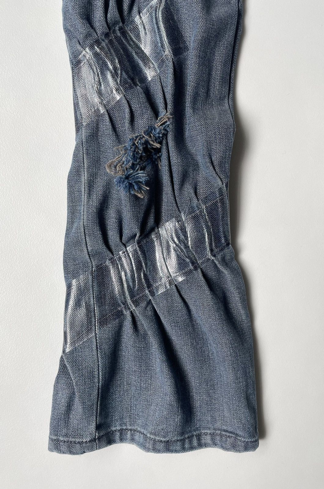 Maison Margiela A/W 09 ‘Distressed + Taped’ Denim Jeans Size 28" / US 6 / IT 42 - 10 Thumbnail