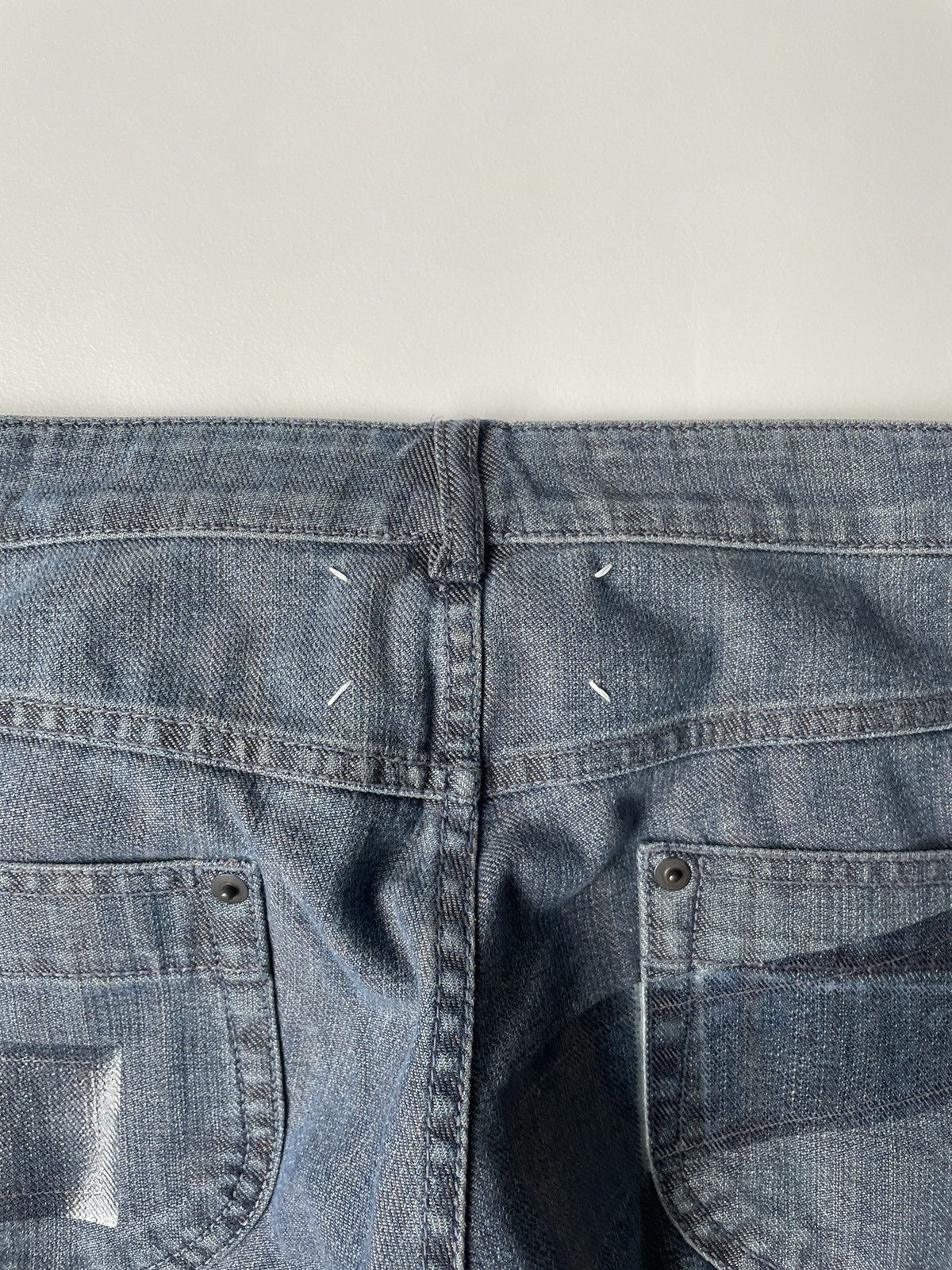 Maison Margiela A/W 09 ‘Distressed + Taped’ Denim Jeans Size 28" / US 6 / IT 42 - 14 Thumbnail