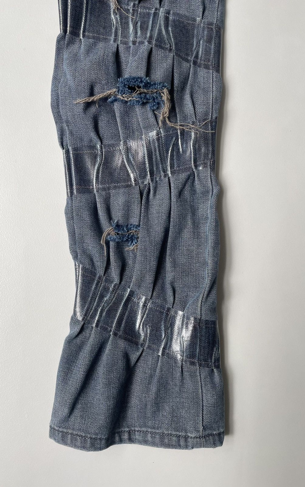 Maison Margiela A/W 09 ‘Distressed + Taped’ Denim Jeans Size 28" / US 6 / IT 42 - 9 Thumbnail