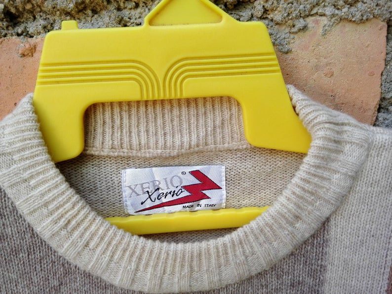 Designer × Vintage Vintage Quick Post By Xerio Knitwear Pullover Large Size Size US L / EU 52-54 / 3 - 4 Thumbnail