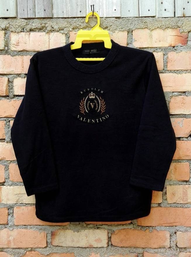 Designer × Gianni Valentino × Valentino Rudolph Valentino Crewneck Size US L / EU 52-54 / 3 - 1 Thumbnail