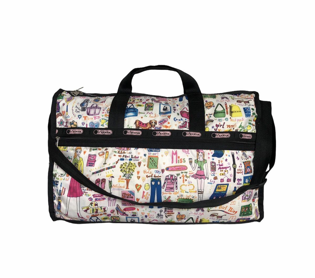 Lesportsac Large Weekender Travel Duffel Bag in White, Men's