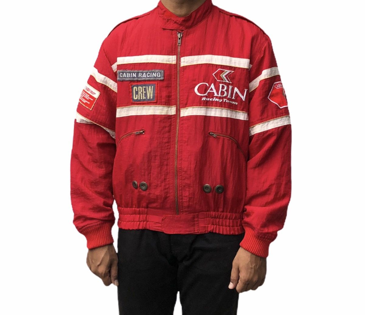 Vintage 🔥Vtg Cabin Racing Team Jacket With Patches Embroidery Logo Size US M / EU 48-50 / 2 - 7 Thumbnail