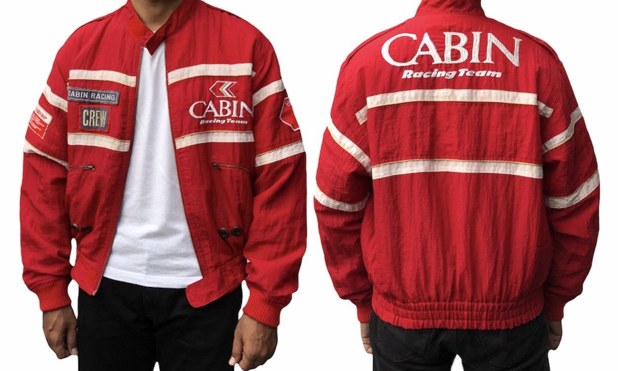 Vintage 🔥Vtg Cabin Racing Team Jacket With Patches Embroidery Logo Size US M / EU 48-50 / 2 - 2 Thumbnail
