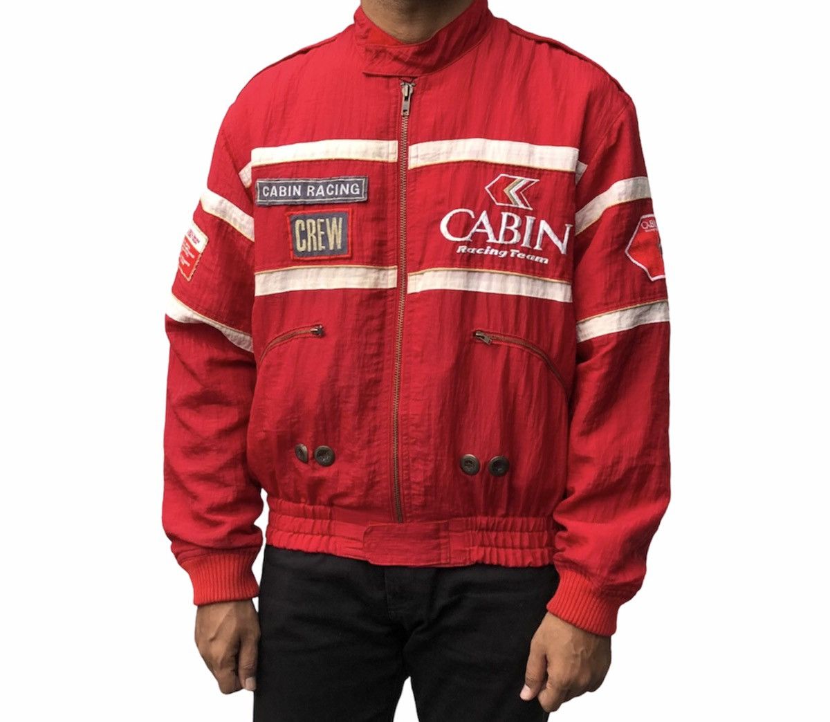 Vintage 🔥Vtg Cabin Racing Team Jacket With Patches Embroidery Logo Size US M / EU 48-50 / 2 - 3 Thumbnail