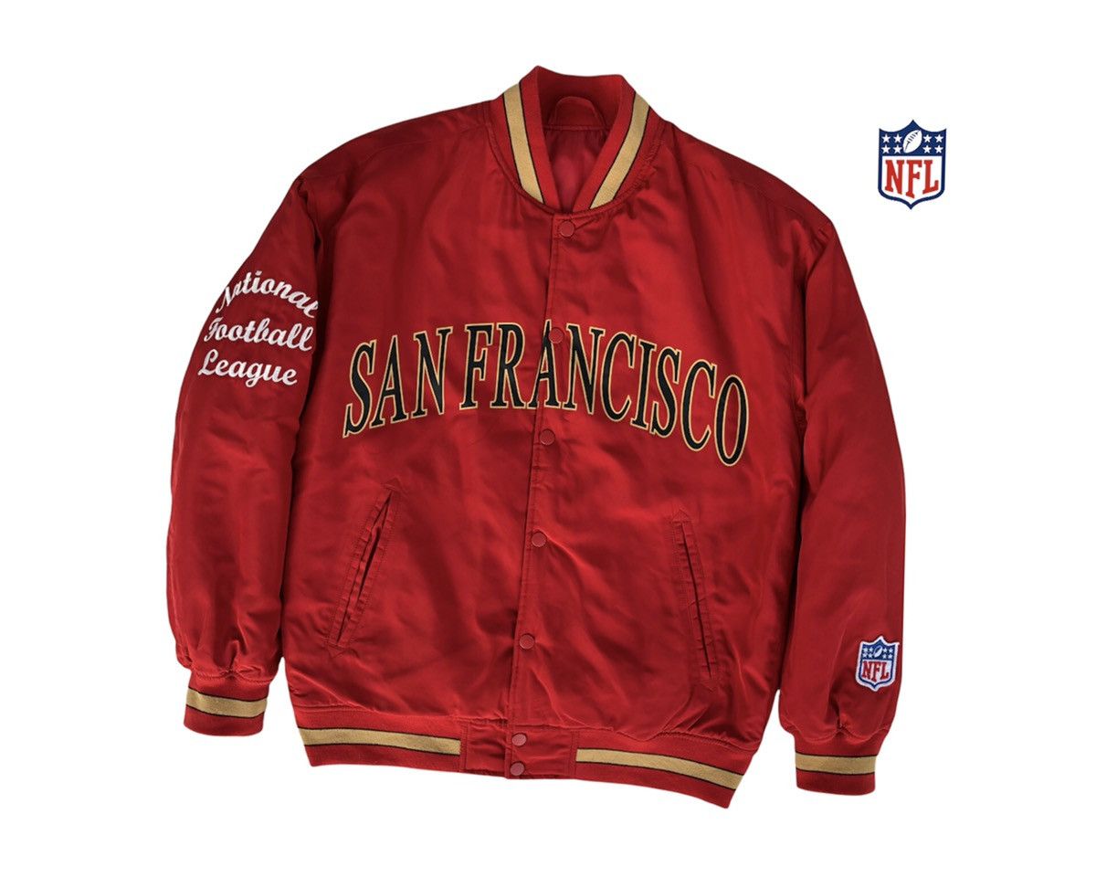 NFL 🔥NFL Team Apparel San Francisco Bomber Jacket Size US L / EU 52-54 / 3 - 6 Thumbnail