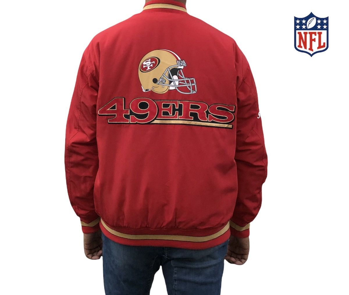 NFL 🔥NFL Team Apparel San Francisco Bomber Jacket Size US L / EU 52-54 / 3 - 3 Thumbnail