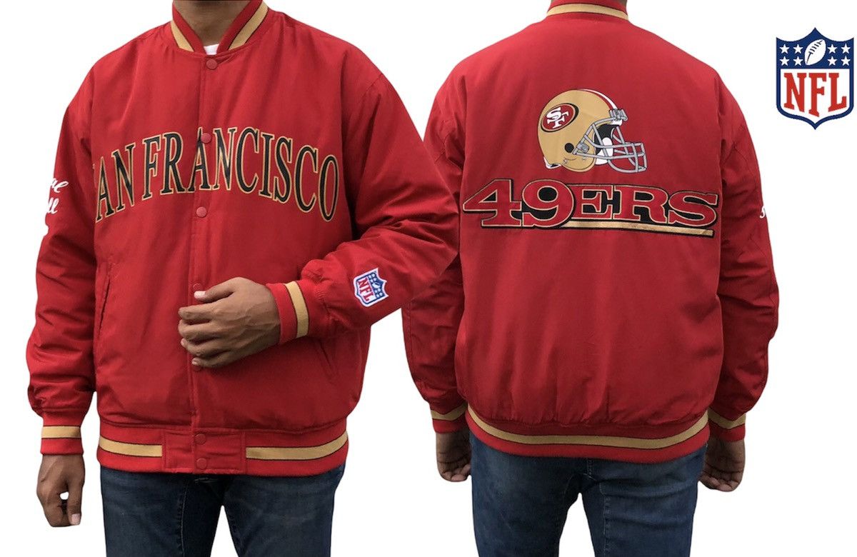 NFL 🔥NFL Team Apparel San Francisco Bomber Jacket Size US L / EU 52-54 / 3 - 2 Thumbnail