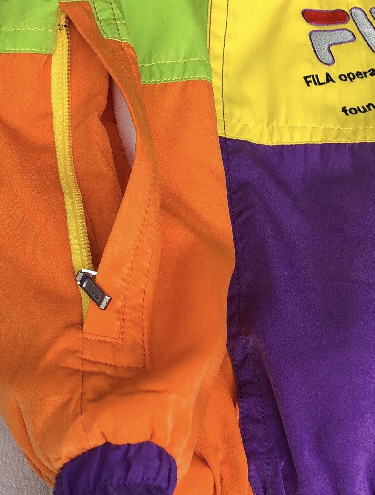Fila FILA Biella Italia MultiColor Block Hoodie Jacket Size US L / EU 52-54 / 3 - 10 Thumbnail