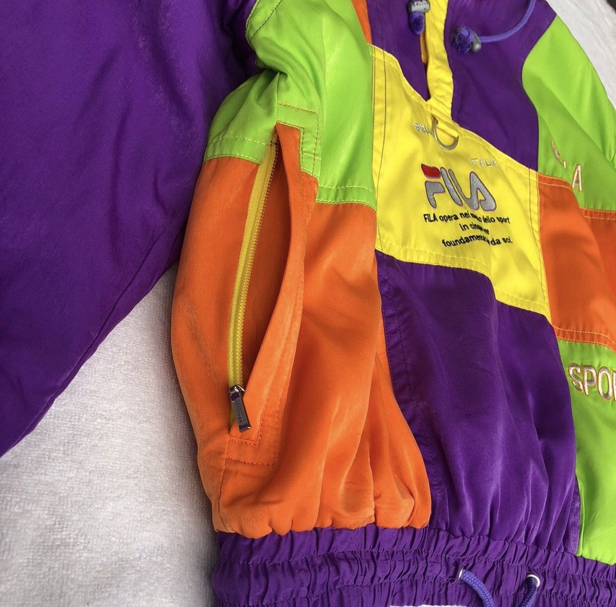 Fila FILA Biella Italia MultiColor Block Hoodie Jacket Size US L / EU 52-54 / 3 - 9 Thumbnail