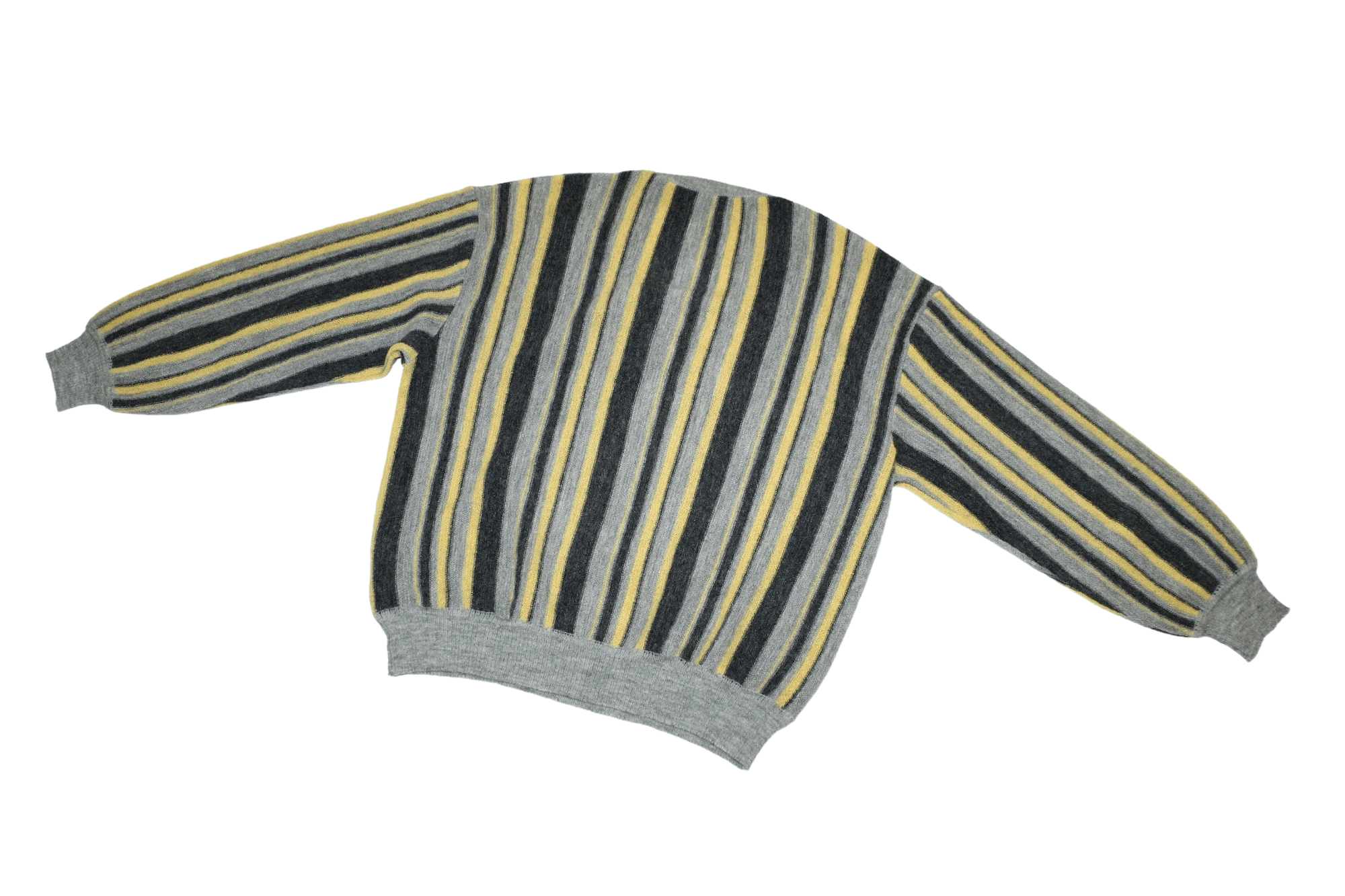 Zimmerli Zimmerli Switzerland V-neck Alpaca Knitted Stripes Sweater Size US L / EU 52-54 / 3 - 10 Thumbnail