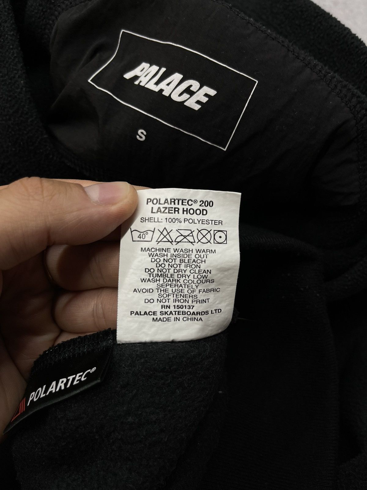 Palace Palace Lazer Hoodie Black Big Logo Polartec Size S Size US S / EU 44-46 / 1 - 10 Thumbnail