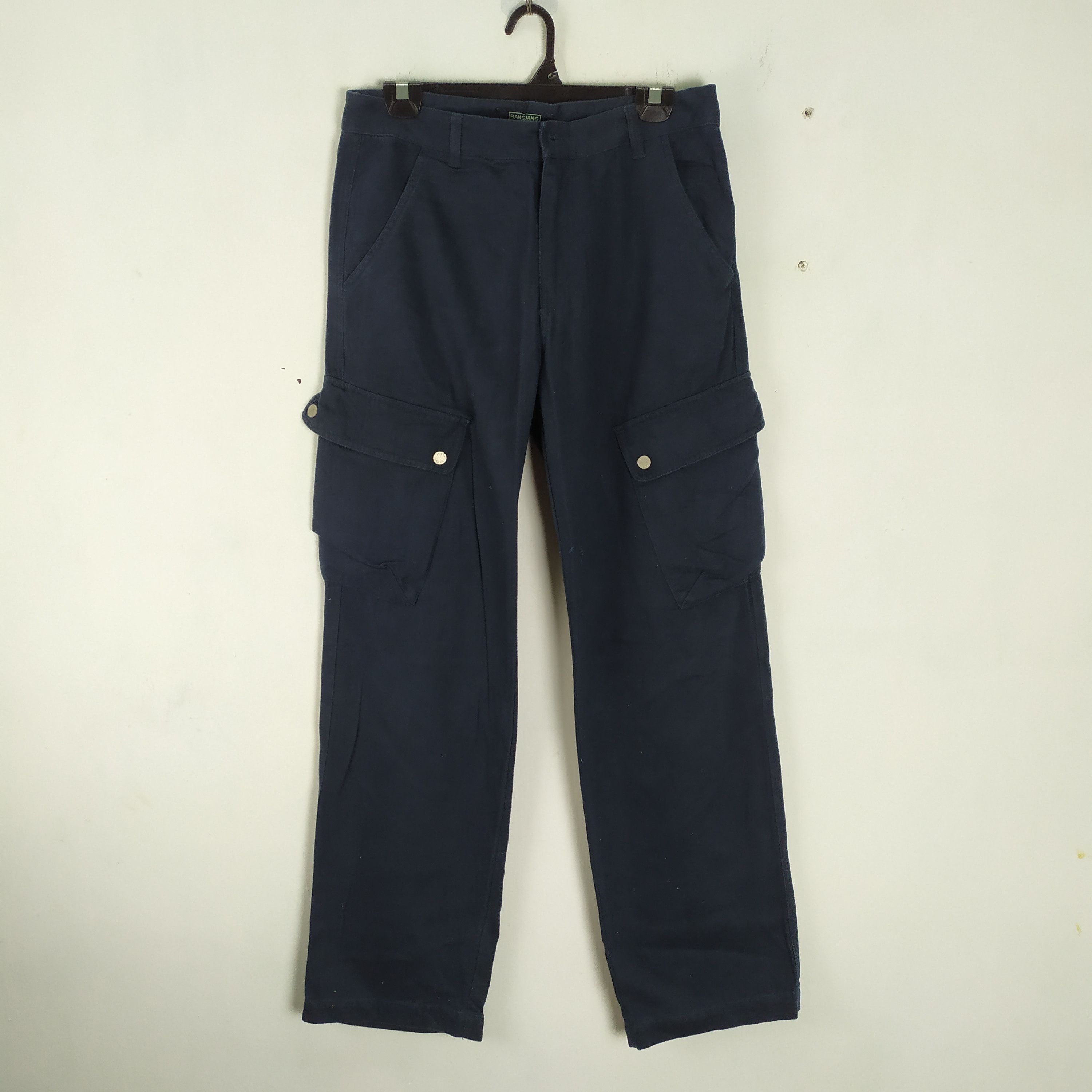 image of Authentic Cargo Pants Multipocket/tactical Pants in Blue Black, Men's (Size 30)