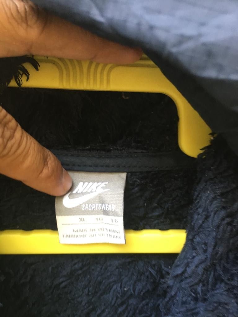 Nike × Vintage Nike Fleece Hooded Size US XL / EU 56 / 4 - 6 Thumbnail