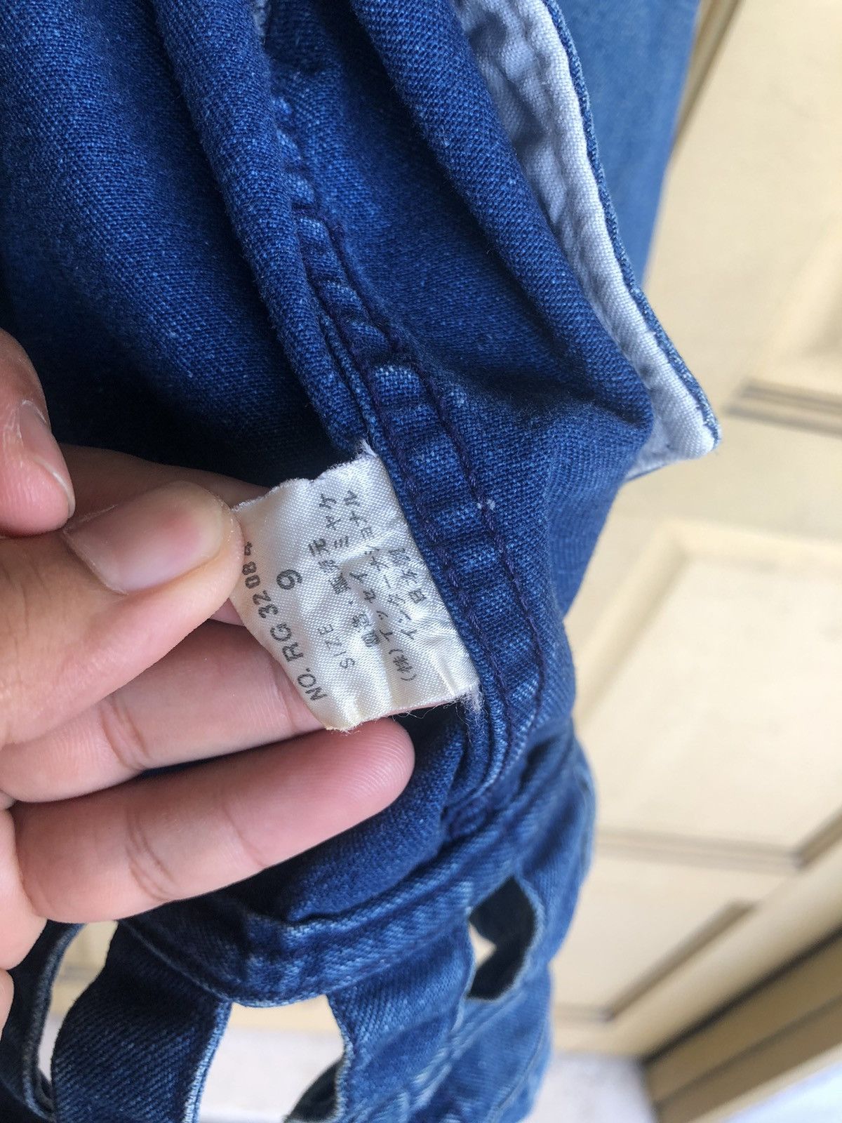Issey Miyake Vintage Issey Miyake I.S Oversized Denim Jacket Women Size XL / US 12-14 / IT 48-50 - 7 Thumbnail