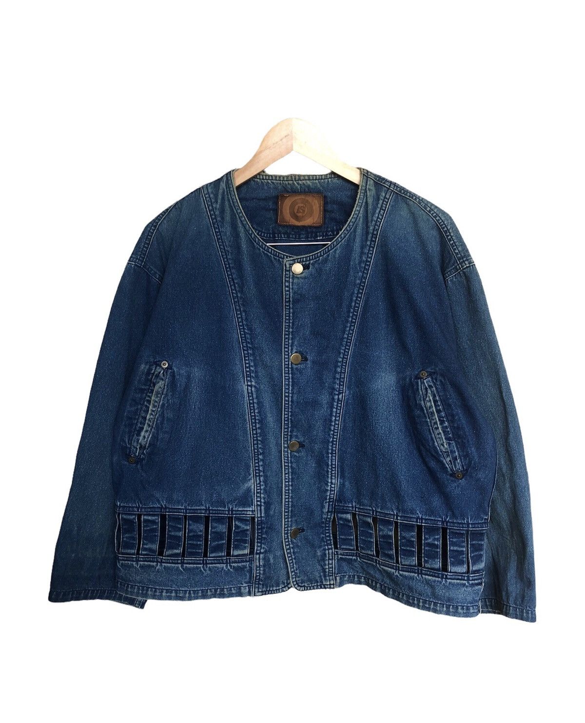 Issey Miyake Vintage Issey Miyake I.S Oversized Denim Jacket Women Size XL / US 12-14 / IT 48-50 - 1 Thumbnail