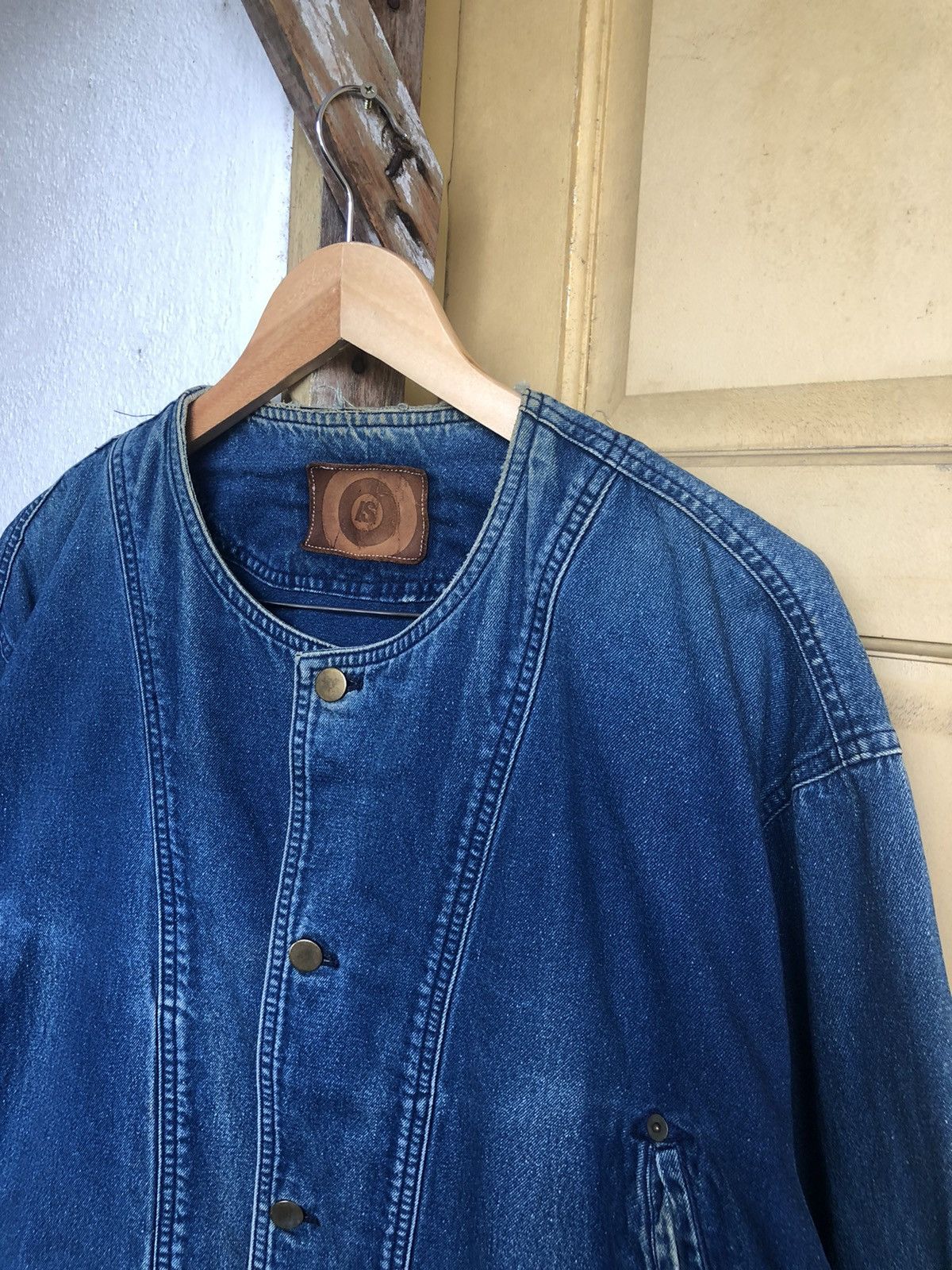 Issey Miyake Vintage Issey Miyake I.S Oversized Denim Jacket Women Size XL / US 12-14 / IT 48-50 - 5 Thumbnail