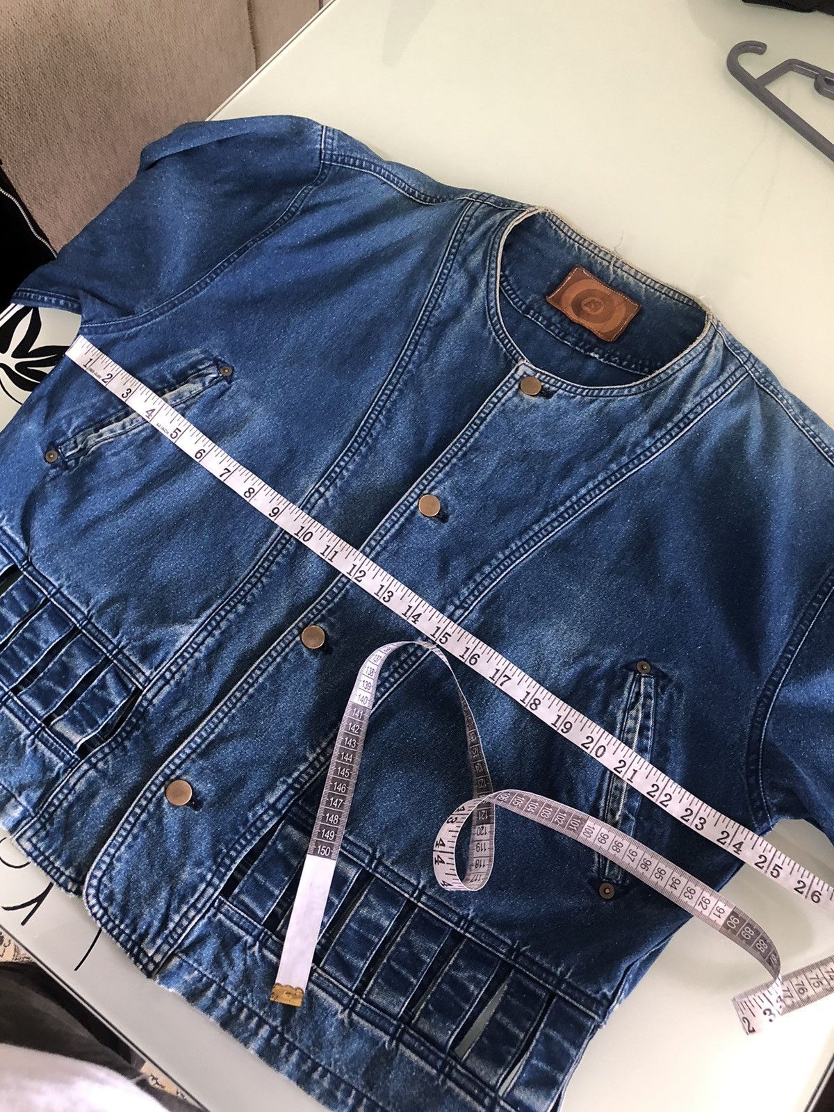 Issey Miyake Vintage Issey Miyake I.S Oversized Denim Jacket Women Size XL / US 12-14 / IT 48-50 - 19 Thumbnail