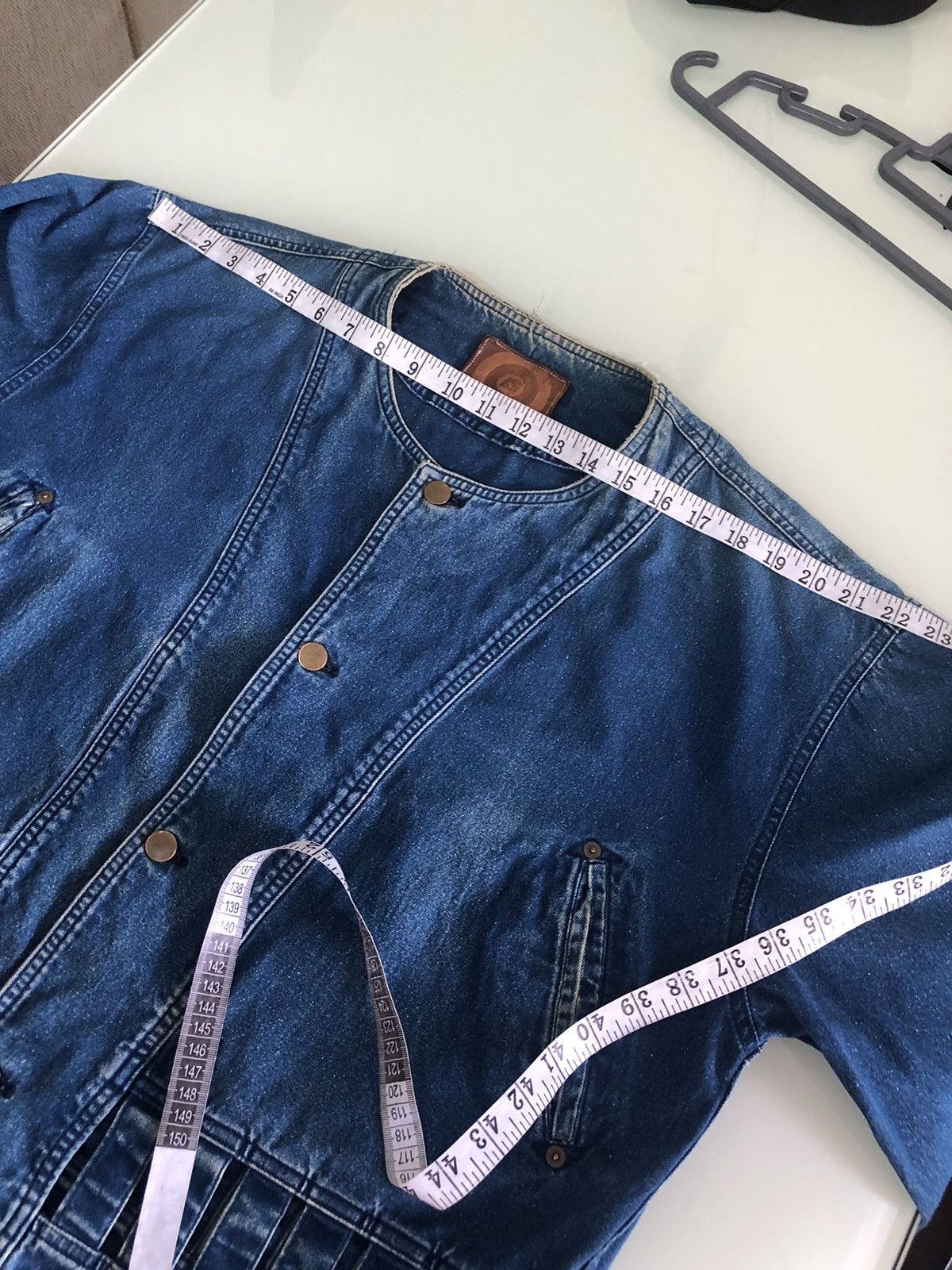 Issey Miyake Vintage Issey Miyake I.S Oversized Denim Jacket Women Size XL / US 12-14 / IT 48-50 - 20 Thumbnail