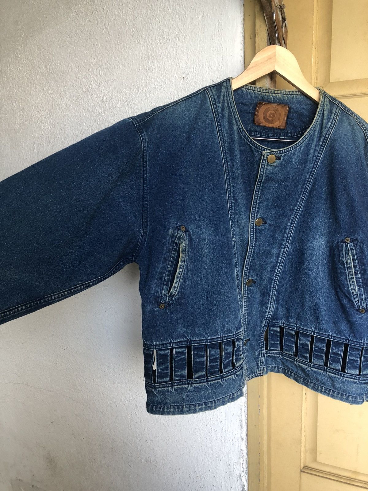 Issey Miyake Vintage Issey Miyake I.S Oversized Denim Jacket Women Size XL / US 12-14 / IT 48-50 - 12 Thumbnail