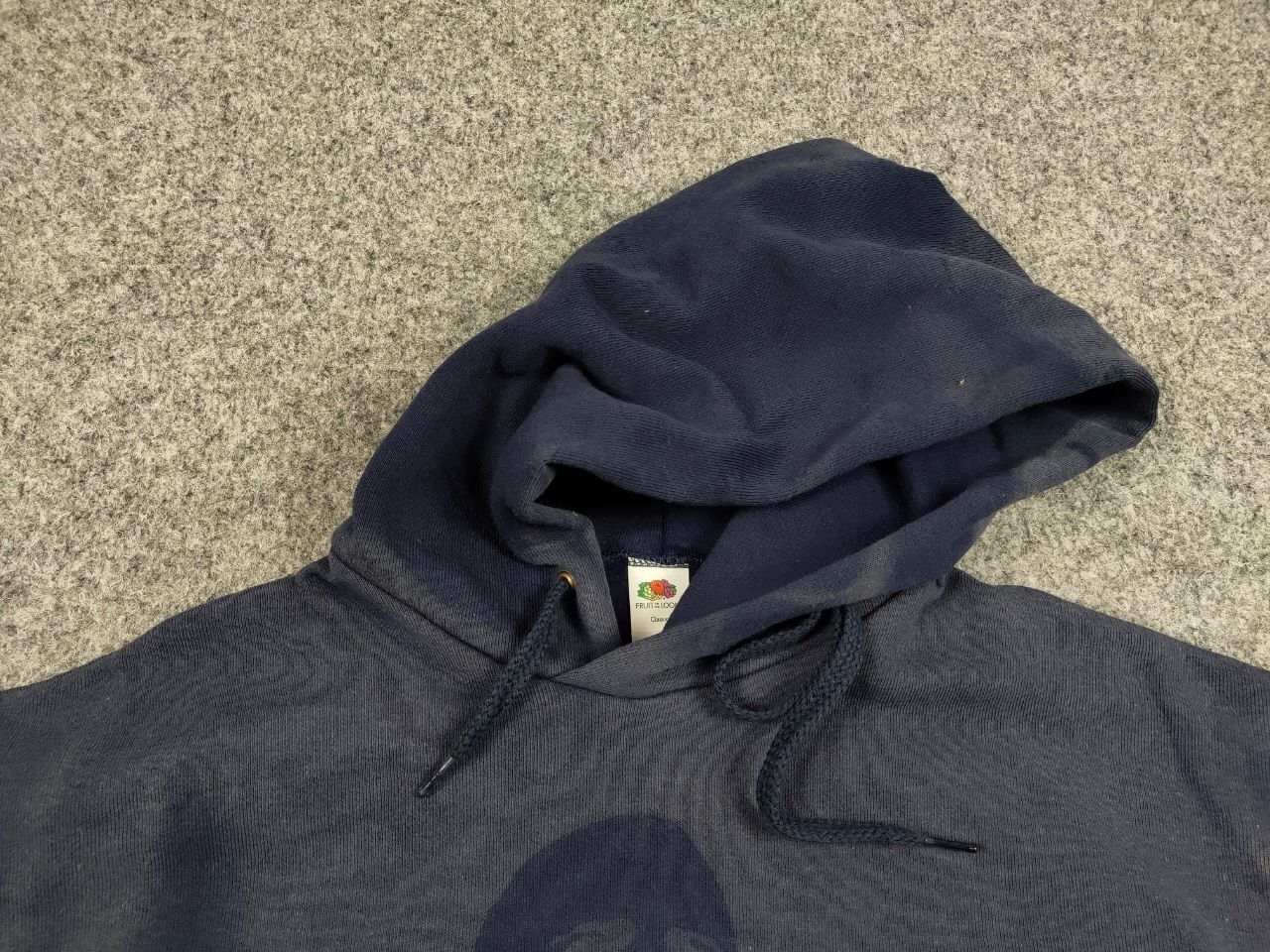 Vintage Vintage 90's Sun Faded Silhouette Boxy Blue Blank Hoodie Size US M / EU 48-50 / 2 - 16 Thumbnail