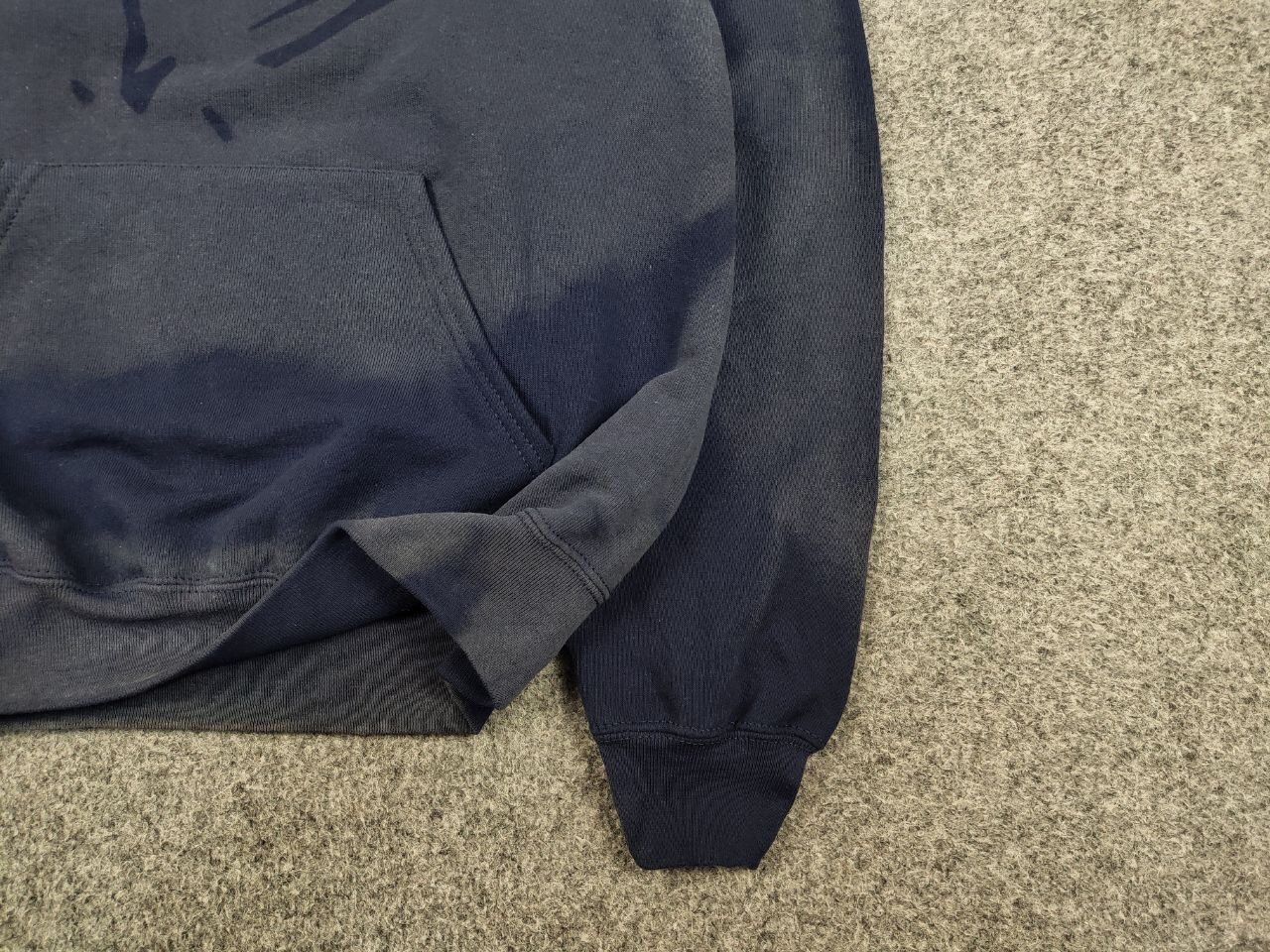 Vintage Vintage 90's Sun Faded Silhouette Boxy Blue Blank Hoodie Size US M / EU 48-50 / 2 - 12 Thumbnail