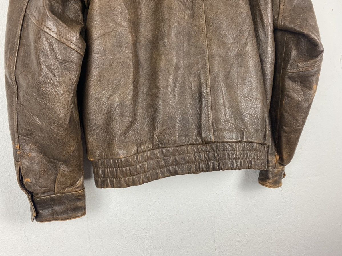 Vintage 🔥VINTAGE FLIGHT LEATHER JACKET BY HOUSTON NYC Size US M / EU 48-50 / 2 - 7 Thumbnail