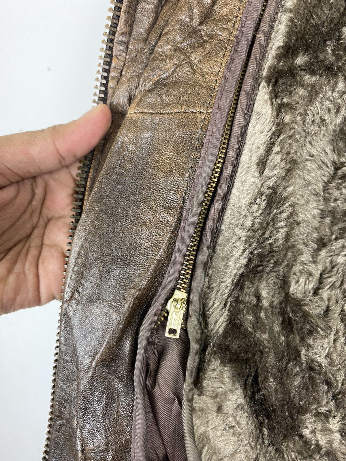 Vintage 🔥VINTAGE FLIGHT LEATHER JACKET BY HOUSTON NYC Size US M / EU 48-50 / 2 - 16 Thumbnail