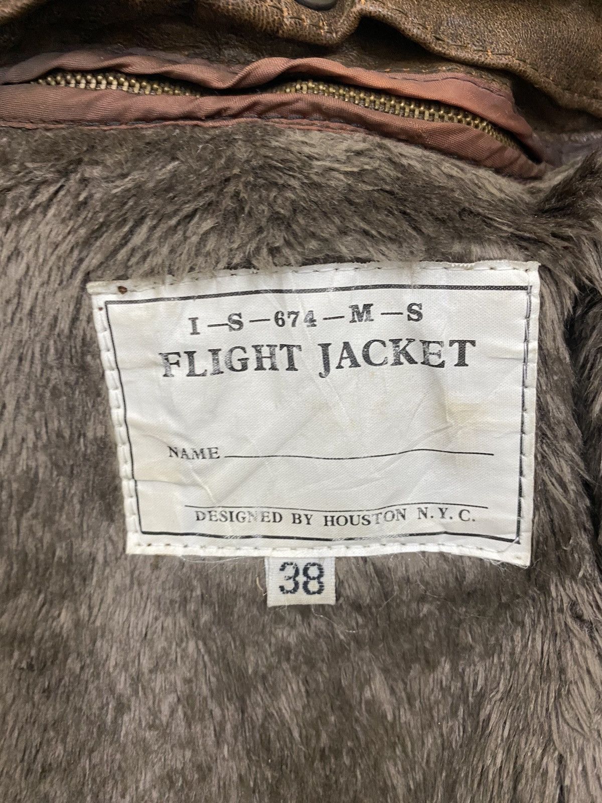 Vintage 🔥VINTAGE FLIGHT LEATHER JACKET BY HOUSTON NYC Size US M / EU 48-50 / 2 - 17 Thumbnail